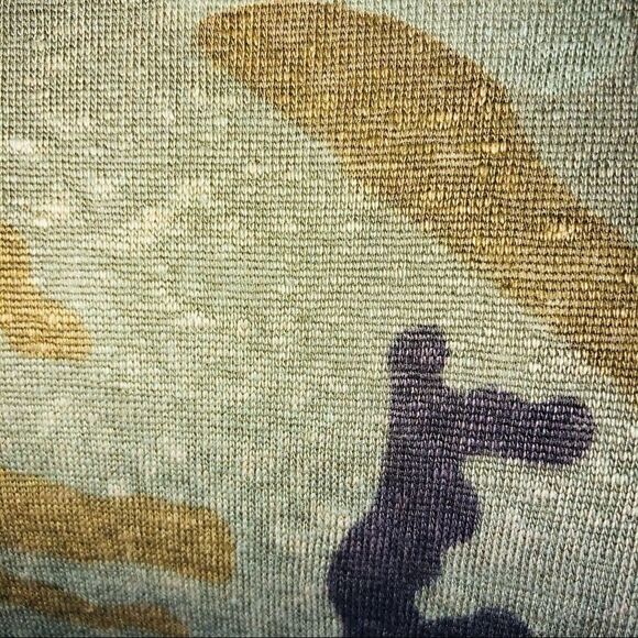 Anthropologie Sanctuary nwt Carlee camo long sleeve linen top medium - Picture 8 of 9